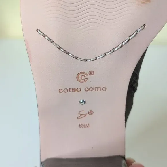 Corso Como Size 6.5 Hurray Dusted Metallic Gunmetal Heeled Boots, NEW - Picture 13 of 15